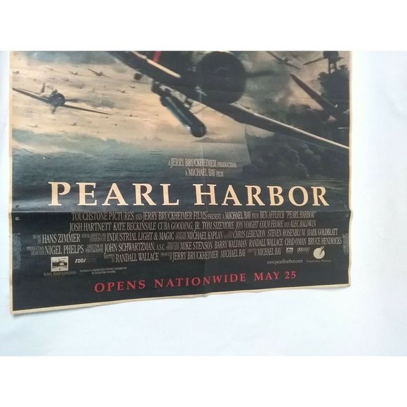 Pearl Harbor 2 sided Advertisement Ad Poster Airplane War Plane Aircraft Movie - Picture 5 of 6